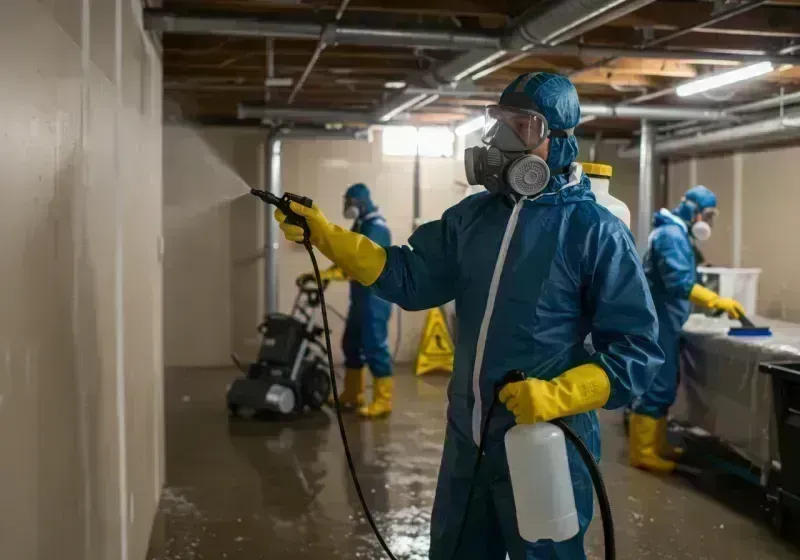 Basement Sanitization and Antimicrobial Treatment process in Ridgewood, NJ